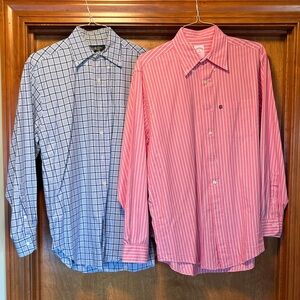 Brooks Brothers Blue and Pink Striped Men's Shirts